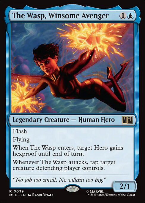 MSC, The Wasp, Winsome Avenger, Standard, 39, R, Near Mint, {Surge Foil}, EN