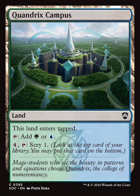 SOC, Quandrix Campus, Standard, 395, C, Near Mint, Normal, EN