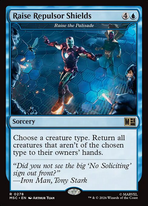 MSC, Raise Repulsor Shields - Raise the Palisade, Standard, 278, R, Near Mint, Normal, EN