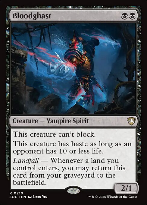 SOC, Bloodghast, Standard, 210, R, Near Mint, Normal, EN