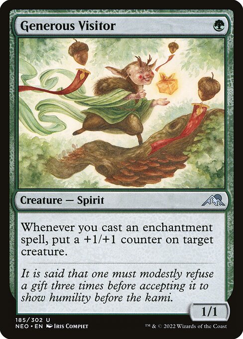NEO, Generous Visitor, Standard, 185, U, Near Mint, Normal, EN