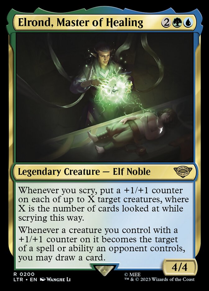 LTR, Elrond, Master of Healing, Standard, 200, R, Near Mint, Normal, EN