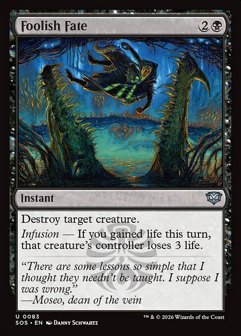 SOS, Foolish Fate, Standard, 83, U, Near Mint, (Foil), EN