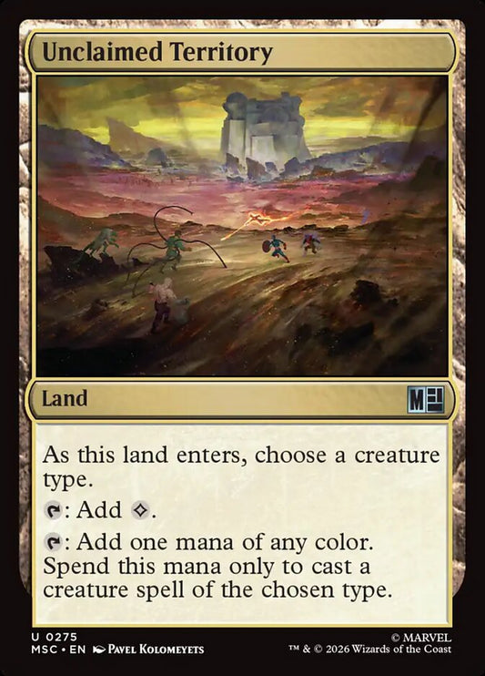 MSC, Unclaimed Territory, Standard, 275, U, Near Mint, (Surge Foil), EN