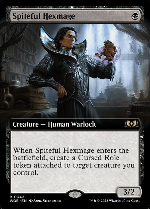 WOE, Spiteful Hexmage, (Extended Art), 343, R, Near Mint, Normal, EN