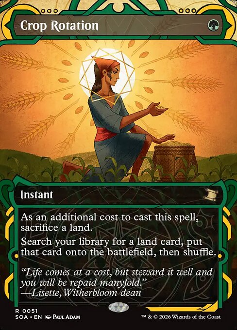 SOA, Crop Rotation, (Showcase), 51, R, Near Mint, (Foil), EN