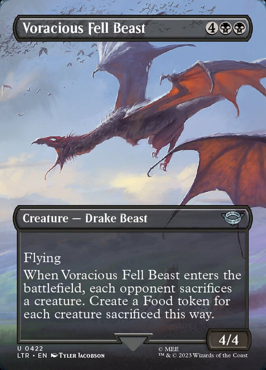 LTR, Voracious Fell Beast, (Borderless), 422, U, Near Mint, Normal, EN