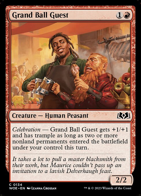 WOE, Grand Ball Guest, Standard, 134, C, Near Mint, (Foil), EN