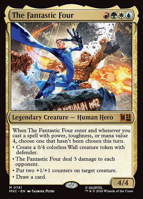 MSC, The Fantastic Four, Standard, 741, M, Near Mint, Normal, EN