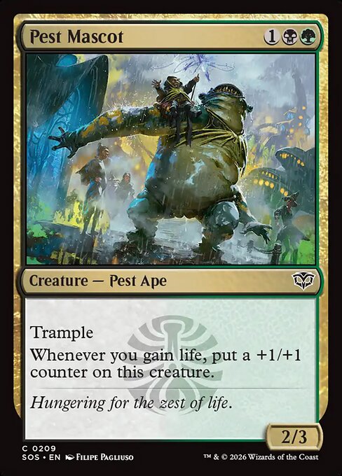 SOS, Pest Mascot, Standard, 209, C, Near Mint, (Foil), EN