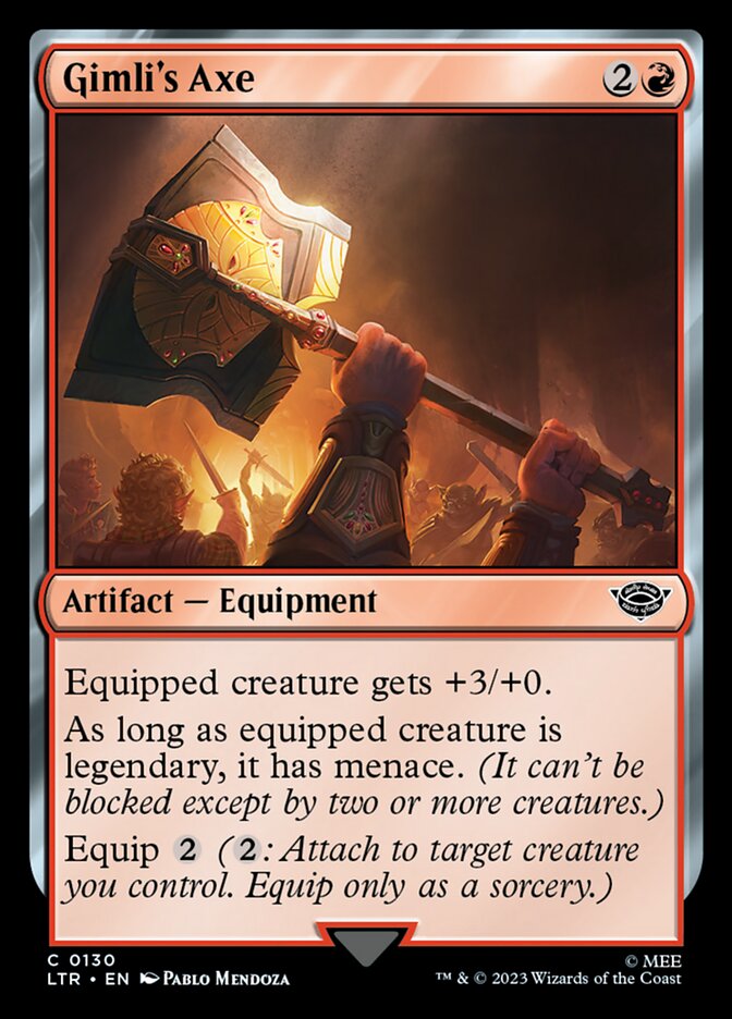 LTR, Gimli's Axe, Standard, 130, C, Near Mint, Normal, EN