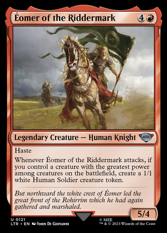 LTR, Éomer of the Riddermark, Standard, 121, U, Near Mint, Normal, EN