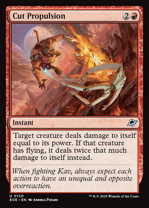 EOE, Cut Propulsion, Standard, 130, U, Near Mint, (Foil), EN