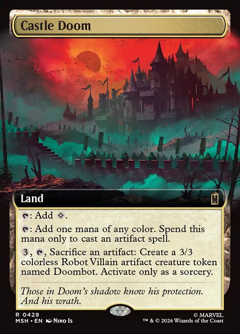 MSH, Castle Doom, (Extended Art), 429, R, Near Mint, Normal, EN