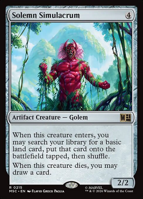 MSC, Solemn Simulacrum, Standard, 215, R, Near Mint, Normal, EN