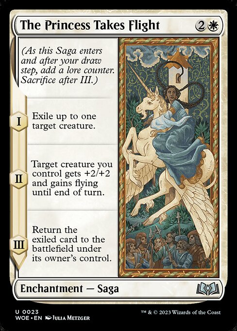 WOE, The Princess Takes Flight, Standard, 23, U, Near Mint, (Foil), EN