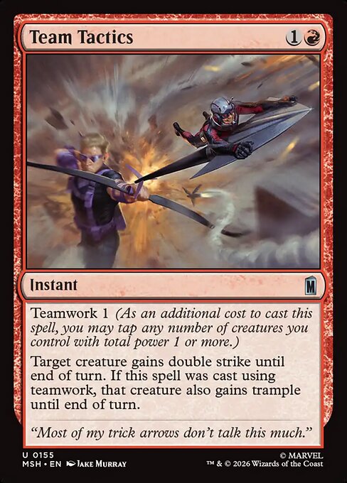 MSH, Team Tactics, Standard, 155, U, Near Mint, (Foil), EN