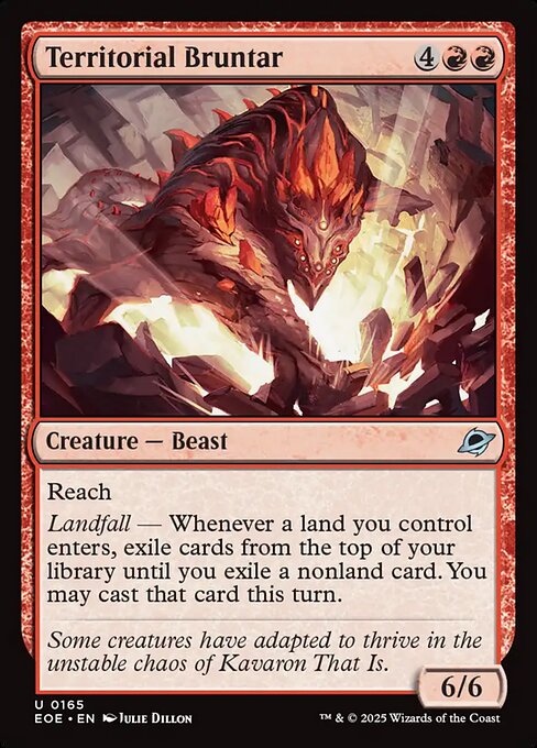 EOE, Territorial Bruntar, Standard, 165, U, Near Mint, Normal, EN