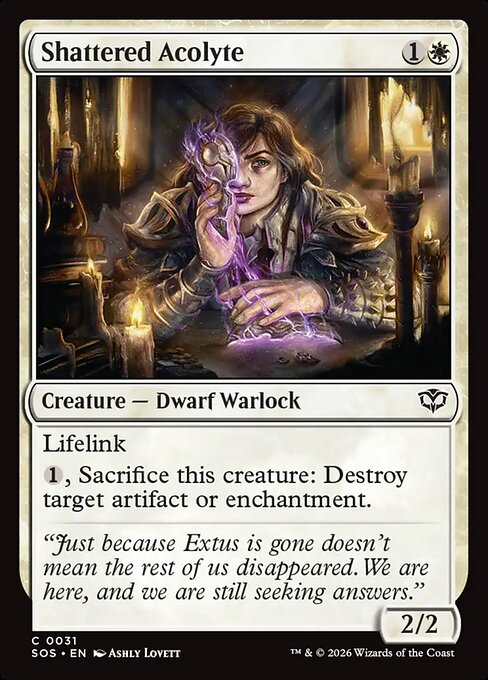 SOS, Shattered Acolyte, Standard, 31, C, Near Mint, (Foil), EN