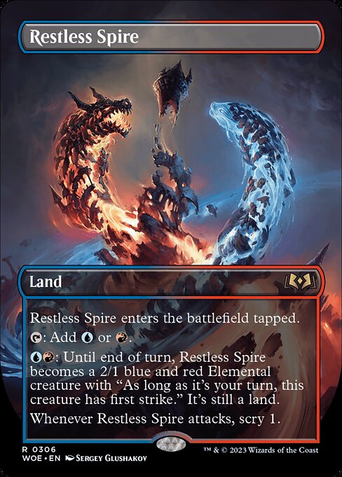 WOE, Restless Spire, (Borderless), 306, R, Near Mint, Normal, EN
