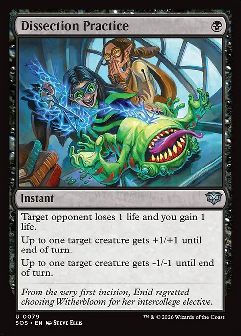 SOS, Dissection Practice, Standard, 79, U, Near Mint, (Foil), EN