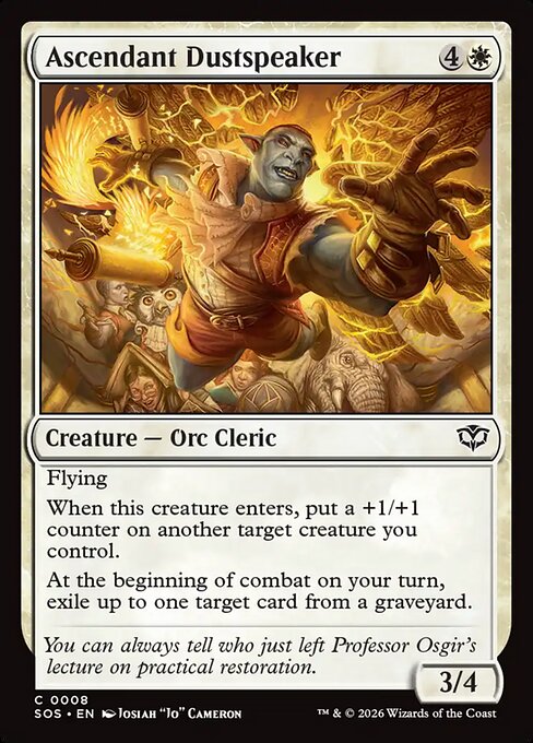 SOS, Ascendant Dustspeaker, Standard, 8, C, Near Mint, Normal, EN