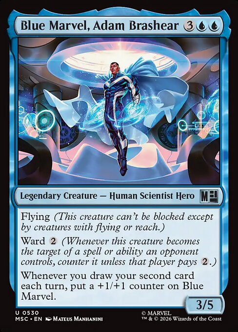 MSC, Blue Marvel, Adam Brashear, Standard, 530, U, Near Mint, Normal, EN