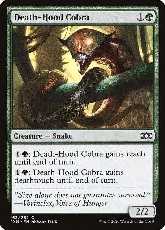 2XM, Death-Hood Cobra, Standard, 163, C, Near Mint, Normal, EN