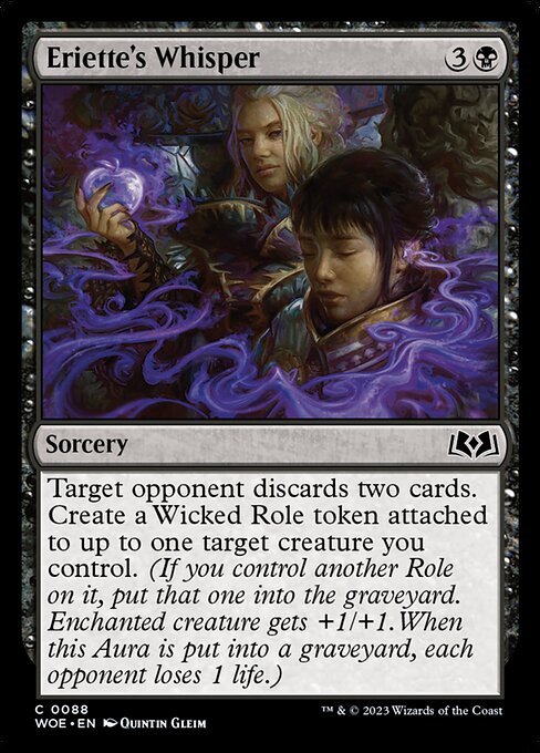 WOE, Eriette's Whisper, Standard, 88, C, Near Mint, (Foil), EN