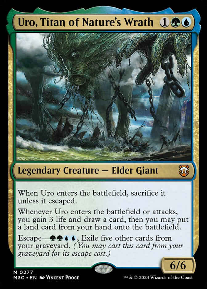 M3C, Uro, Titan of Nature's Wrath, Standard, 277, M, Near Mint, Normal, EN