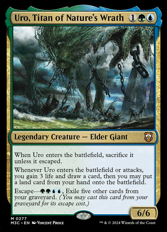 M3C, Uro, Titan of Nature's Wrath, Standard, 277, M, Near Mint, Normal, EN