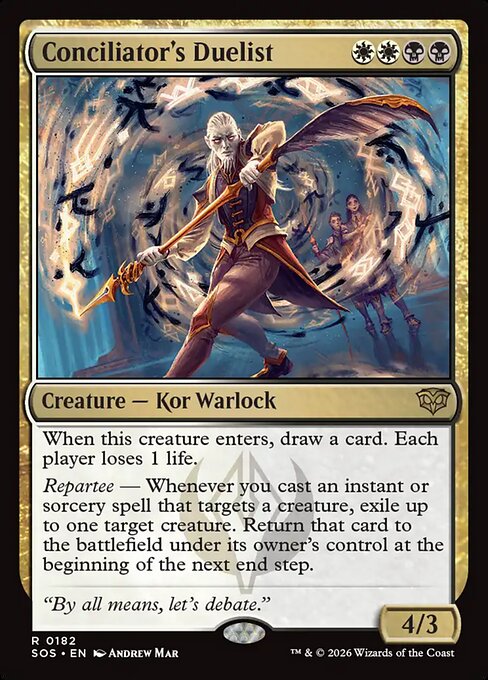 SOS, Conciliator's Duelist, Standard, 182, R, Near Mint, (Foil), EN