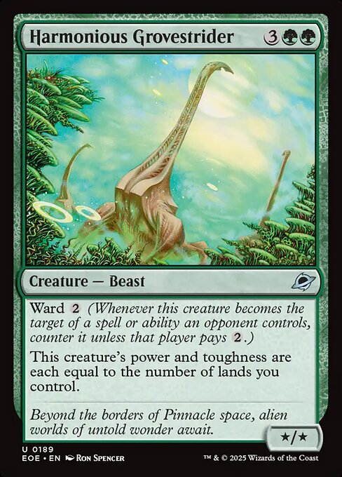 EOE, Harmonious Grovestrider, Standard, 189, U, Near Mint, (Foil), EN