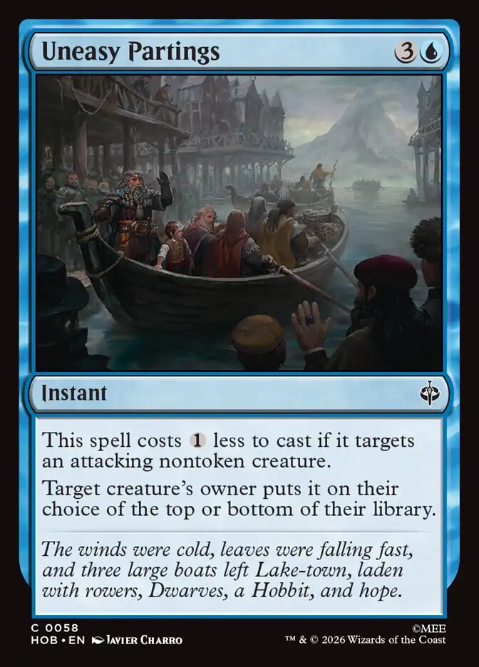HOB, Uneasy Partings, Standard, 58, C, Near Mint, Normal, EN