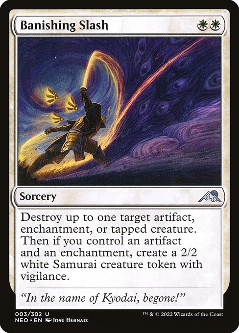 NEO, Banishing Slash, Standard, 3, U, Near Mint, Normal, EN