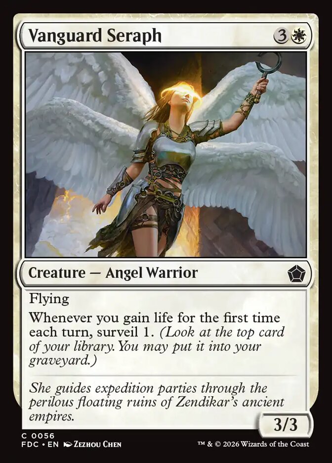 FDC, Vanguard Seraph, Standard, 56, C, Near Mint, Normal, EN