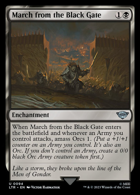 LTR, March from the Black Gate, Standard, 94, U, Near Mint, Normal, EN