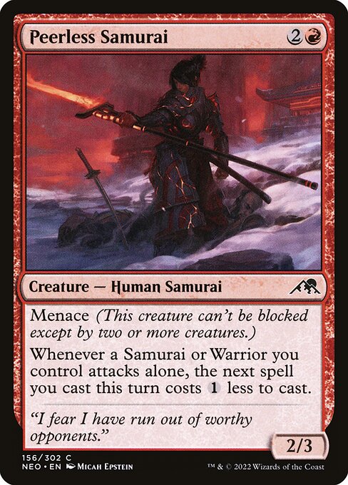 NEO, Peerless Samurai, Standard, 156, C, Near Mint, Normal, EN