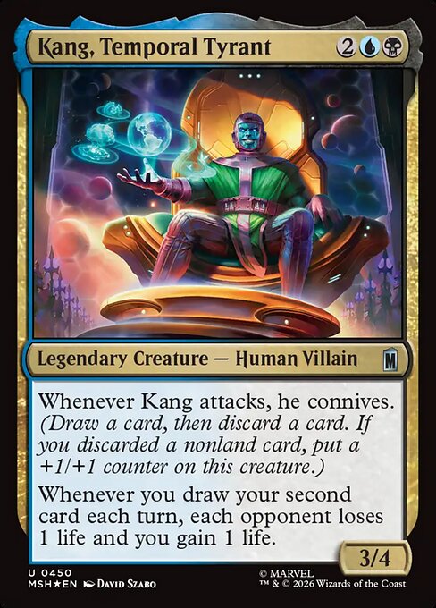 MSH, Kang, Temporal Tyrant, Standard, 450, U, Near Mint, (Surge Foil), EN