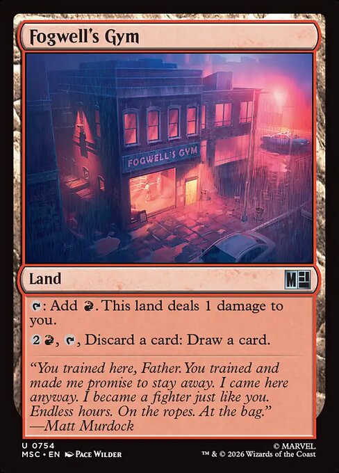 MSC, Fogwell's Gym, Standard, 754, U, Near Mint, Normal, EN