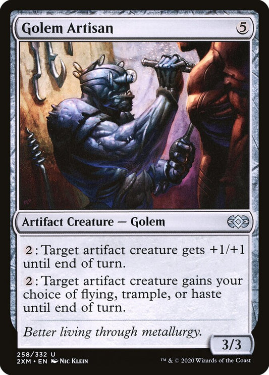 2XM, Golem Artisan, Standard, 258, U, Near Mint, Normal, EN