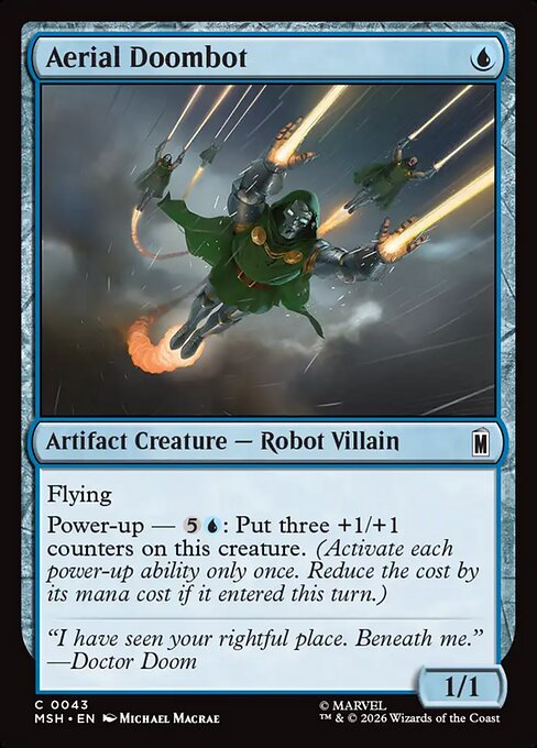 MSH, Aerial Doombot, Standard, 43, C, Near Mint, Normal, EN