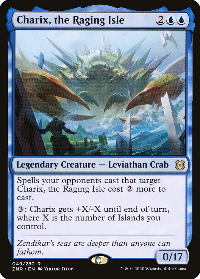 ZNR, Charix, the Raging Isle, Standard, 49, R, Near Mint, Normal, EN