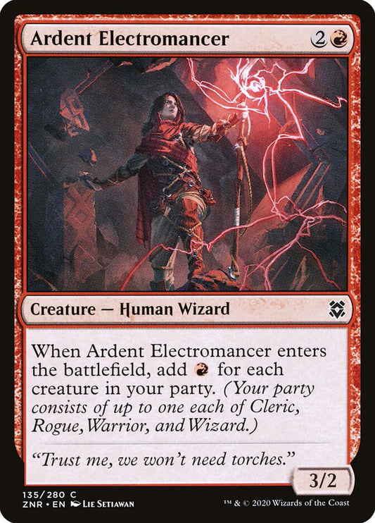 ZNR, Ardent Electromancer, Standard, 135, C, Near Mint, Normal, EN