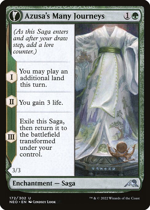 NEO, Azusa's Many Journeys // Likeness of the Seeker, Standard, 172, U, Near Mint, Normal, EN