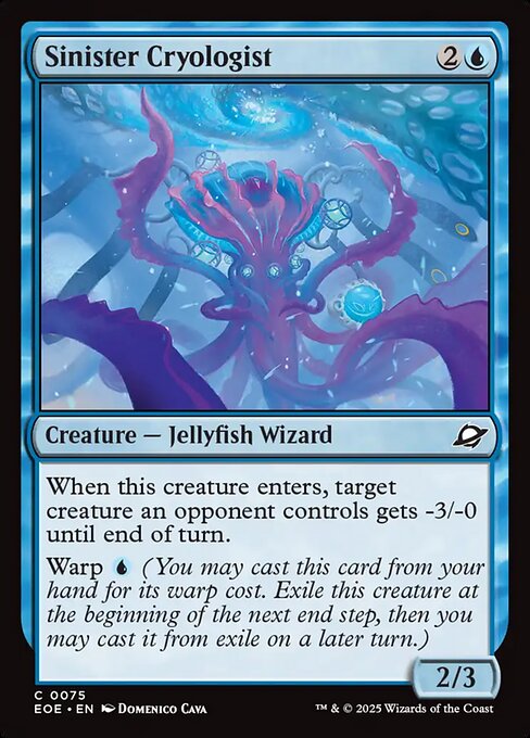 EOE, Sinister Cryologist, Standard, 75, C, Near Mint, (Foil), EN