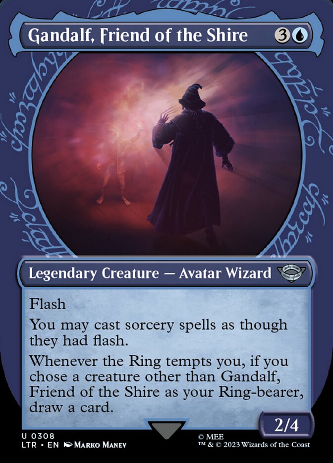 LTR, Gandalf, Friend of the Shire, (Showcase), 308, U, Near Mint, Normal, EN