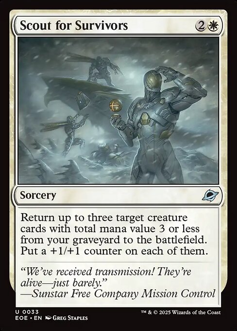 EOE, Scout for Survivors, Standard, 33, U, Near Mint, (Foil), EN
