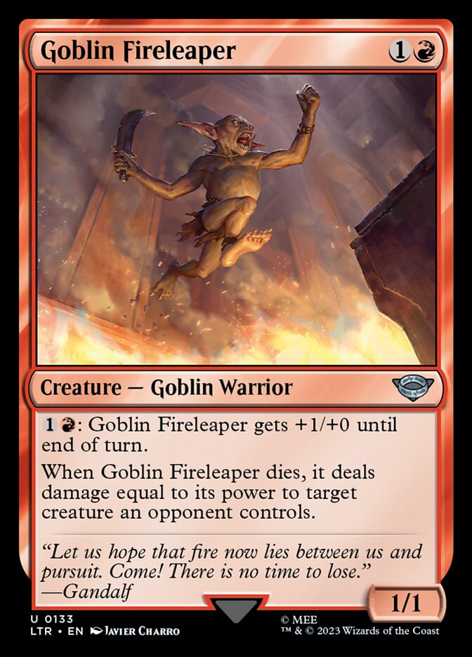 LTR, Goblin Fireleaper, Standard, 133, U, Near Mint, Normal, EN