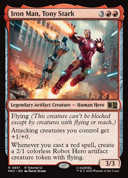 MSC, Iron Man, Tony Stark, Standard, 851, R, Near Mint, Normal, EN